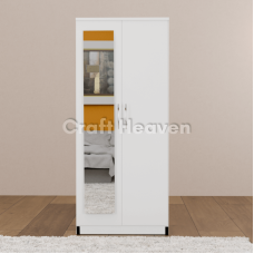 Aura 2-Door Wardrobe with 1 Mirror