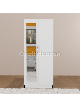 Aura 2-Door Wardrobe with 1 Mirror