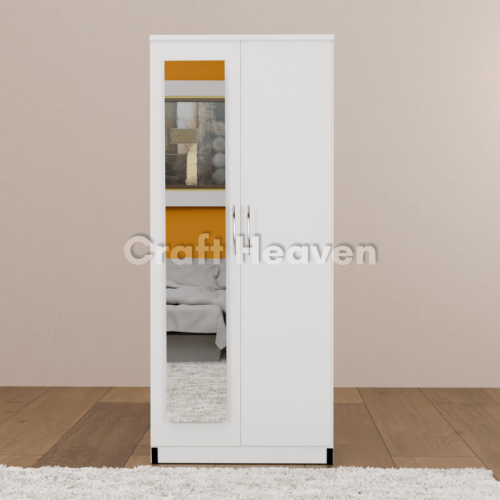 Aura 2-Door Wardrobe with 1 Mirror