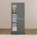 Aura 2-Door Wardrobe with 1 Mirror