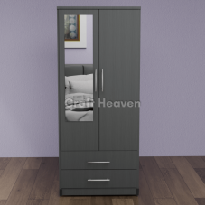 Luxis 2 Door Mirrored Wardrobe