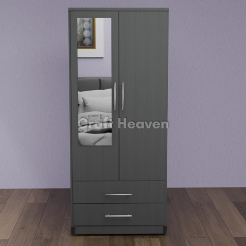 Luxis 2 Door Mirrored Wardrobe