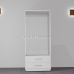 Luxis 2 Door Mirrored Wardrobe