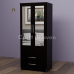 Luxis 2 Door Double Mirrored Wardrobe