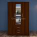 Vista 3 Door Mirrored Wardrobe