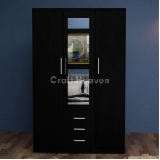 Vista 3 Door Mirrored Wardrobe