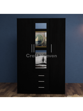 Vista 3 Door Mirrored Wardrobe