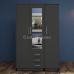 Vista 3 Door Mirrored Wardrobe