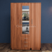 Vista 3 Door Mirrored Wardrobe