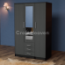 Vista 3 Door Mirrored Wardrobe