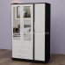 Luxis 3 Door Double Mirrored Wardrobe