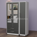 Luxis 3 Door Double Mirrored Wardrobe