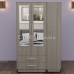 Luxis 3 Door Double Mirrored Wardrobe