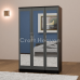 Aura 3-Door Full Mirrored Wardrobe