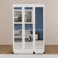 Aura 3-Door Full Mirrored Wardrobe