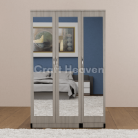 Aura 3-Door Full Mirrored Wardrobe
