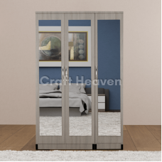 Aura 3-Door Full Mirrored Wardrobe