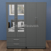 Fusion 4-Door Mirror Wardrobe