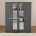 Aura 4-Door Dual Mirrored Wardrobe