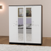 Aura 4-Door Dual Mirrored Wardrobe