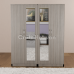 Aura 4-Door Dual Mirrored Wardrobe