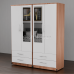 Luxis 4 Door Mirrored Wardrobe