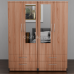 Luxis 4 Door Mirrored Wardrobe