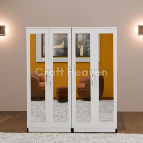 Aura 4-Door Full Mirrored Wardrobe
