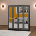 Aura 4-Door Full Mirrored Wardrobe