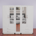 Luxis 5 Door Triple Mirror Wardrobe