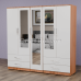 Luxis 5 Door Triple Mirror Wardrobe