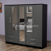 Luxis 5 Door Triple Mirror Wardrobe