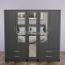 Luxis 5 Door Triple Mirror Wardrobe