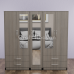 Luxis 5 Door Triple Mirror Wardrobe
