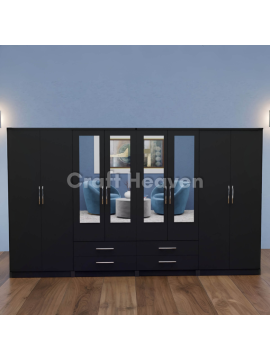 Fusion 8-Door Mirror Wardrobe