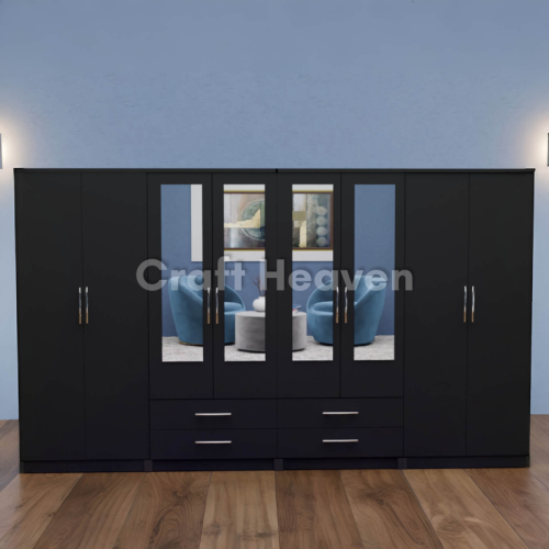 Fusion 8-Door Mirror Wardrobe