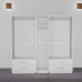 Luxis 5 Door Triple Mirror Wardrobe