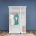 Aura 3-Door Wardrobe with 1 Mirror