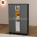 Aura 3-Door Wardrobe with 1 Mirror
