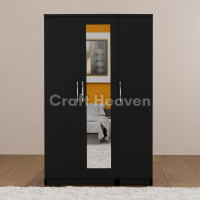 Aura 3-Door Wardrobe with 1 Mirror