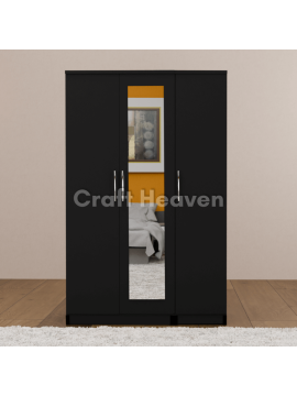 Aura 3-Door Wardrobe with 1 Mirror