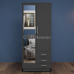 Vista 2 Door Mirrored Wardrobe