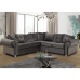 Ashwin Plush Velvet Corner Sofa