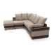 DINO JUMBO CORD DUAL FABRIC CORNER SOFA 