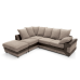 DINO JUMBO CORD DUAL FABRIC CORNER SOFA 