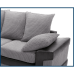DINO JUMBO CORD DUAL FABRIC CORNER SOFA 
