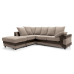 DINO JUMBO CORD DUAL FABRIC CORNER SOFA 