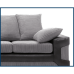 DINO JUMBO CORD DUAL FABRIC 3+2 SEATER SOFA 