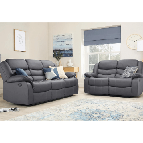LEATHER RECLINER SOFA