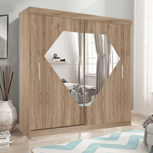 Diamond Sliding Door Wardrobe